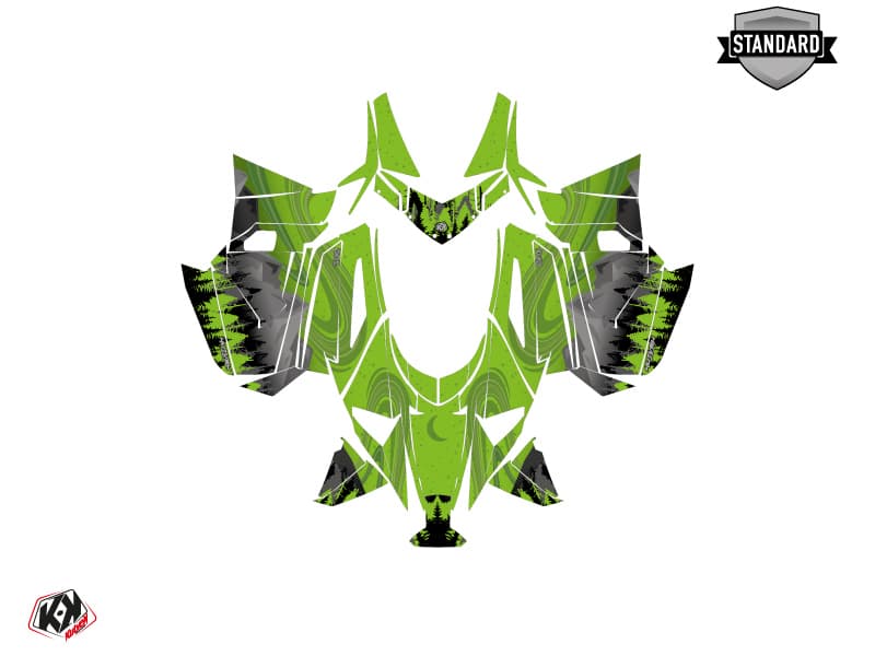 Kit graphique Motoneige ARCTIC CAT NORSEMAN X 8000 BOREAL Vert | Arctic Cat | Kutvek - View 2