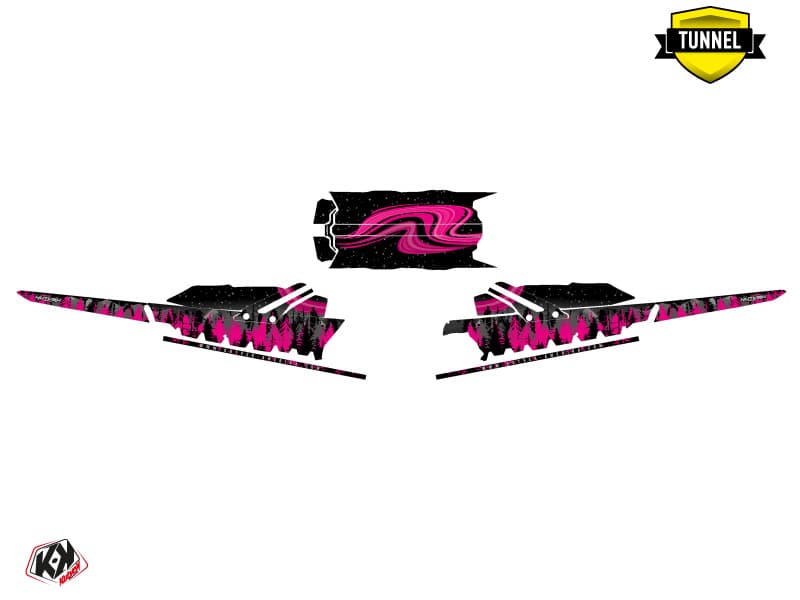snowmobile skidoo backcountry sport boreal black-pink  graphic kit | Skidoo | Kutvek - View 5