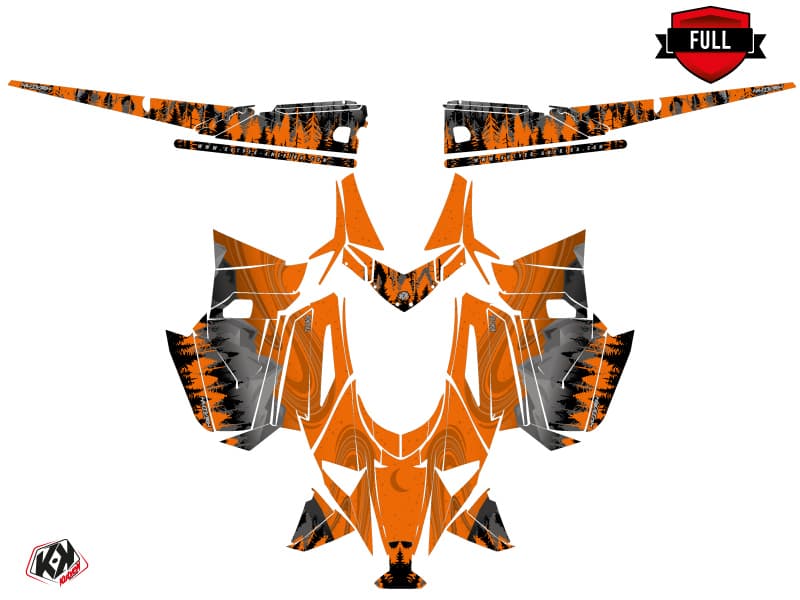 Arctic Cat M Alpha One Boreal Orange Snowmobile Graphic Kit | Arctic Cat | Kutvek - View 3