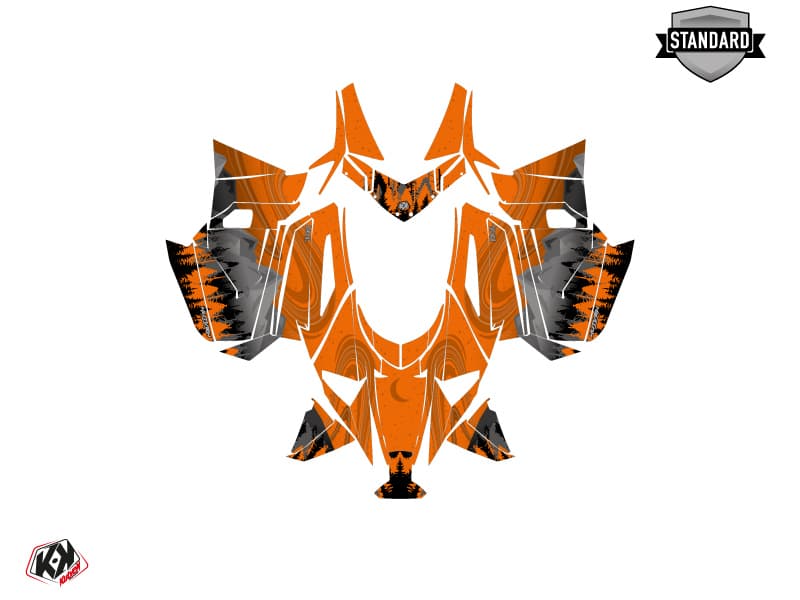 Kit graphique Motoneige ARCTIC CAT NORSEMAN X 8000 BOREAL Orange | Arctic Cat | Kutvek - View 2