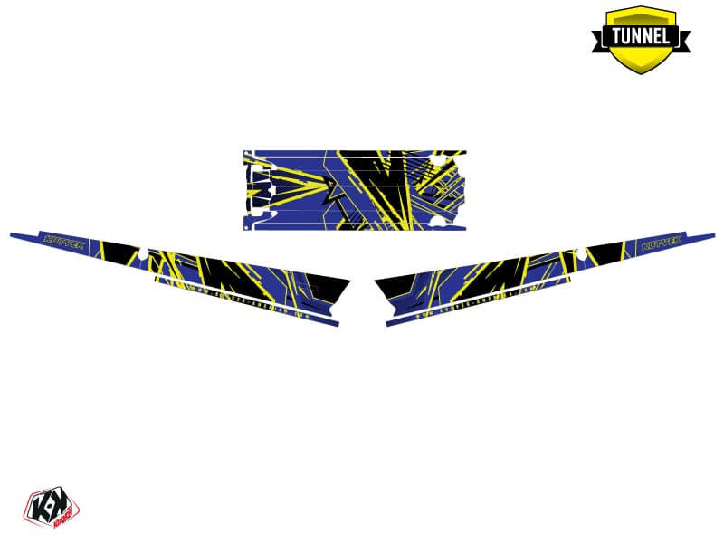 Snowmobile POLARIS RMK PRO AXYS LINE-X Blue graphic kit | Polaris | Kutvek - View 5
