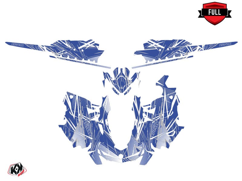 snowmobile skidoo backcountry sport line-x blue  graphic kit | Skidoo | Kutvek - View 3