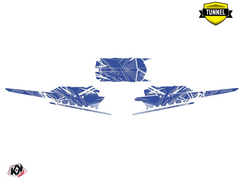snowmobile skidoo backcountry sport line-x blue  graphic kit | Skidoo | Kutvek - View 5