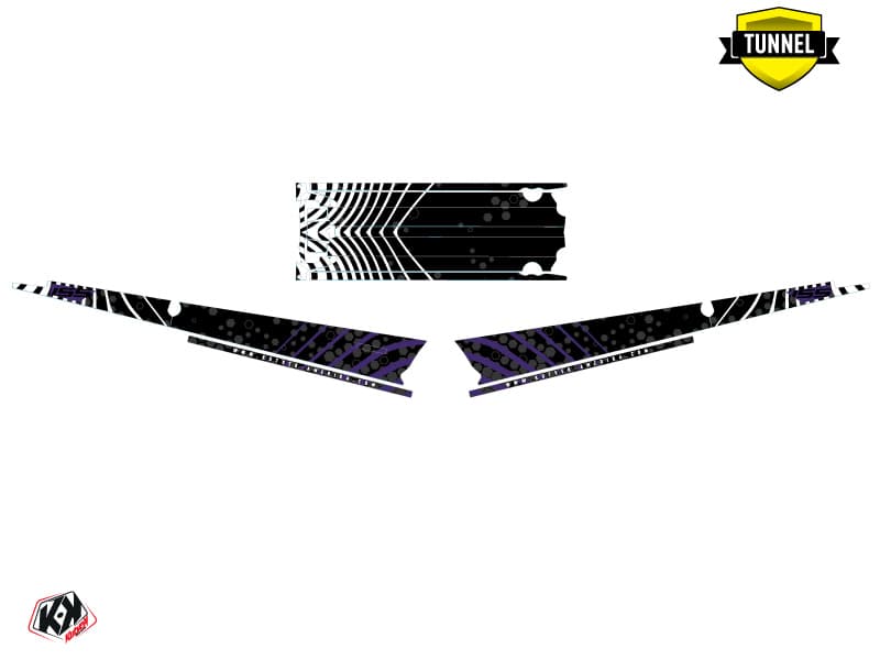 Snowmobile POLARIS RMK PRO AXYS LINE-X Mauve graphic kit | Polaris | Kutvek - View 5