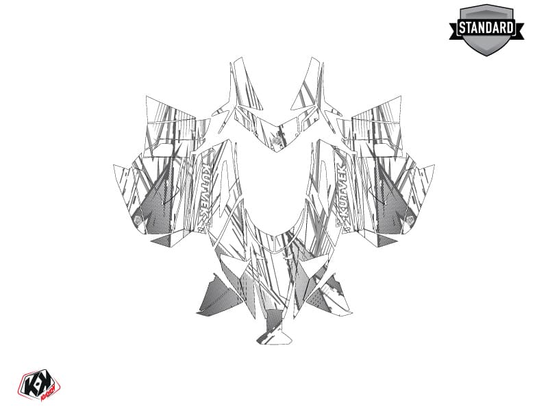 Kit de decoración Motonieve ARCTIC CAT NORSEMAN X 8000 LINE-X Blanco | Arctic Cat | Kutvek - View 2