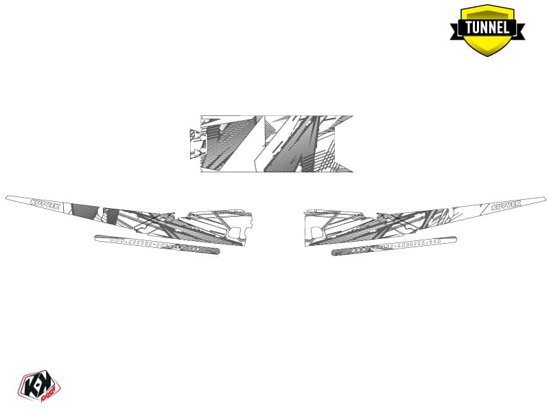 Arctic Cat M Alpha One Line-X White Snowmobile Graphic Kit | Arctic Cat | Kutvek - View 5