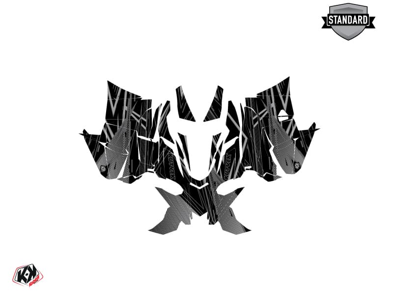 Snowmobile YAMAHA SIDEWINDER SRX LINE-X Black graphic kit | Yamaha | Kutvek - View 2