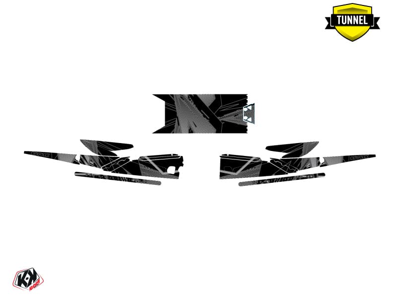 Snowmobile YAMAHA SIDEWINDER SRX LINE-X Black graphic kit | Yamaha | Kutvek - View 5