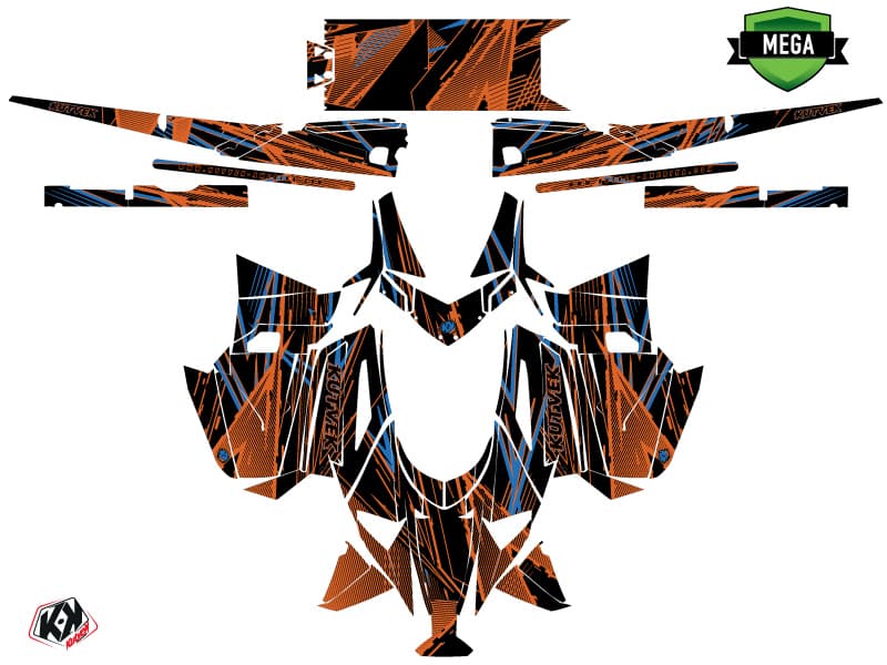 Arctic Cat M Alpha One Line-X Orange Snowmobile Graphic Kit | Arctic Cat | Kutvek - View 4