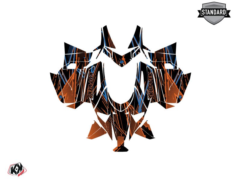 Kit de decoración Motonieve ARCTIC CAT NORSEMAN X 8000 LINE-X Naranja | Arctic Cat | Kutvek - View 2