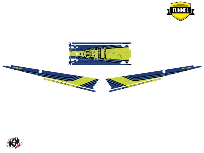 Snowmobile POLARIS RMK PRO AXYS SLEDDER Blue graphic kit | Polaris | Kutvek - View 5