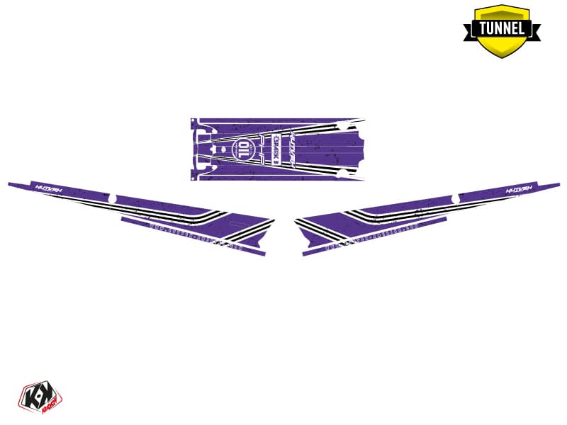 Snowmobile POLARIS RMK PRO AXYS SLEDDER Mauve graphic kit | Polaris | Kutvek - View 5