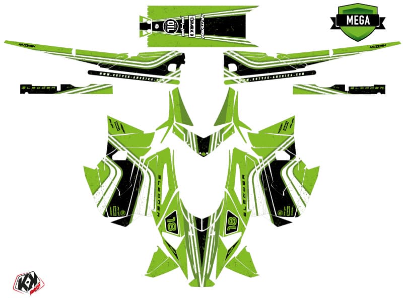 kit de decoración motoneige arctic cat m alpha one sledder verde | Arctic Cat | Kutvek - View 4