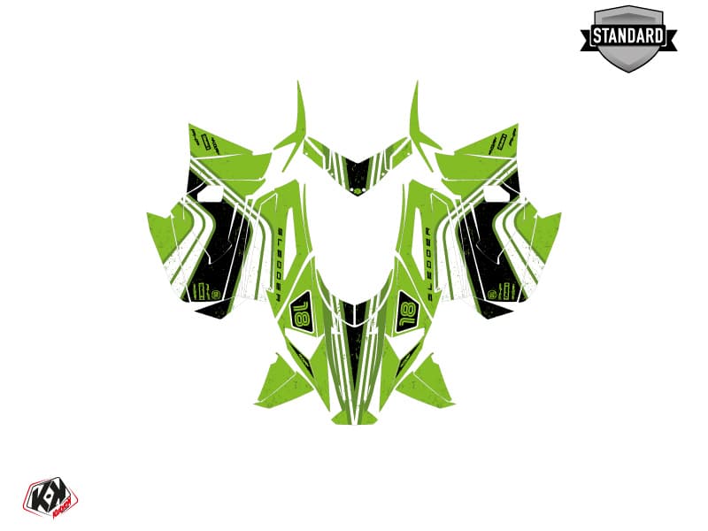 Kit de decoración Motonieve ARCTIC CAT NORSEMAN X 8000 SLEDDER Verde | Arctic Cat | Kutvek - View 2