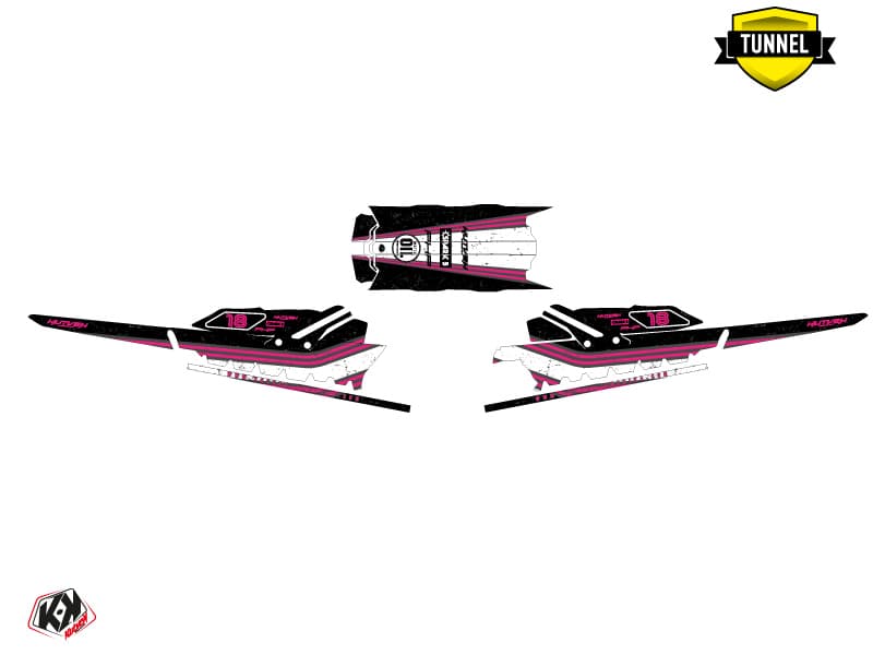 snowmobile skidoo backcountry sport sledder black-pink  graphic kit | Skidoo | Kutvek - View 5