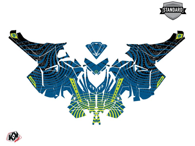 Snowmobile POLARIS VOYAGEUR 600 SNW Blue graphic kit | Polaris | Kutvek - View 2