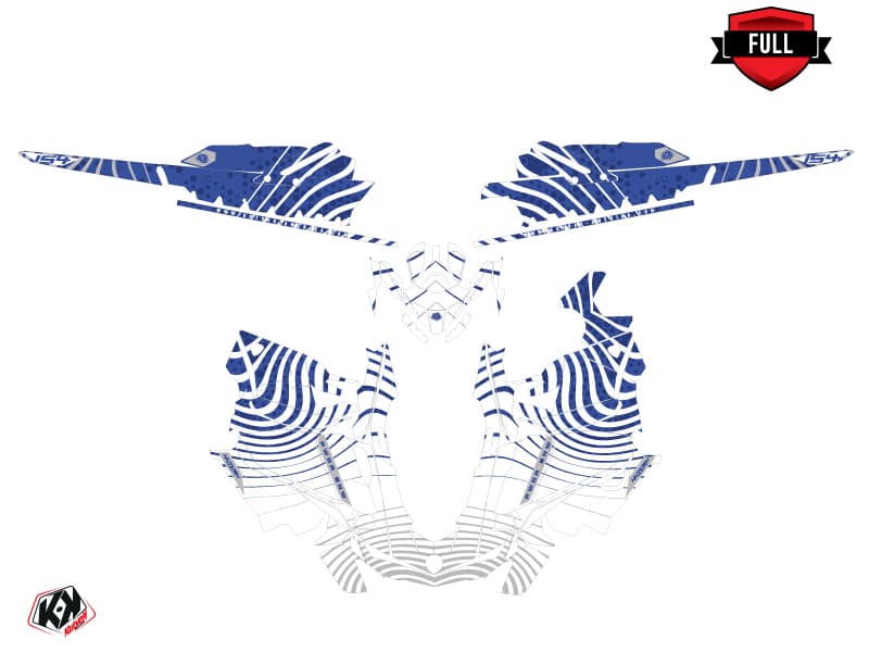 snowmobile skidoo backcountry sport snw blue  graphic kit | Skidoo | Kutvek - View 3