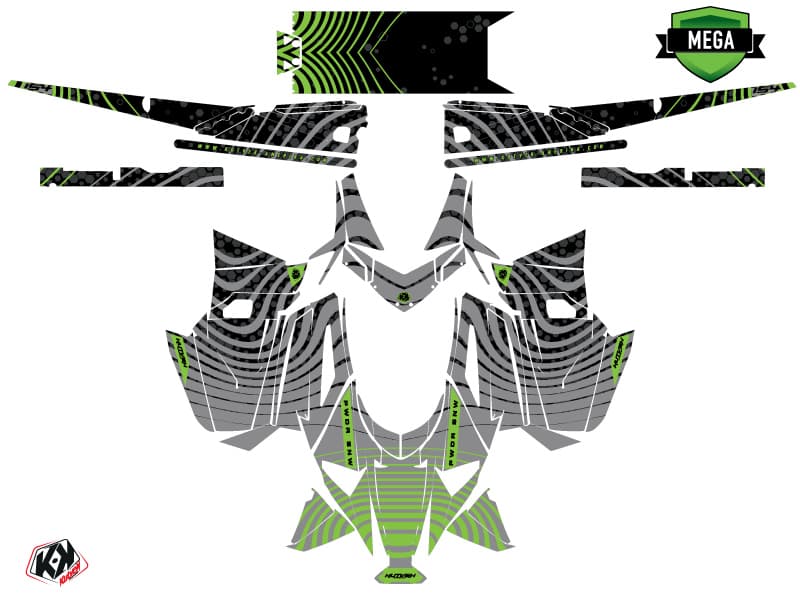 Arctic Cat M Alpha One SNW Grey Snowmobile Graphic Kit | Arctic Cat | Kutvek - View 4