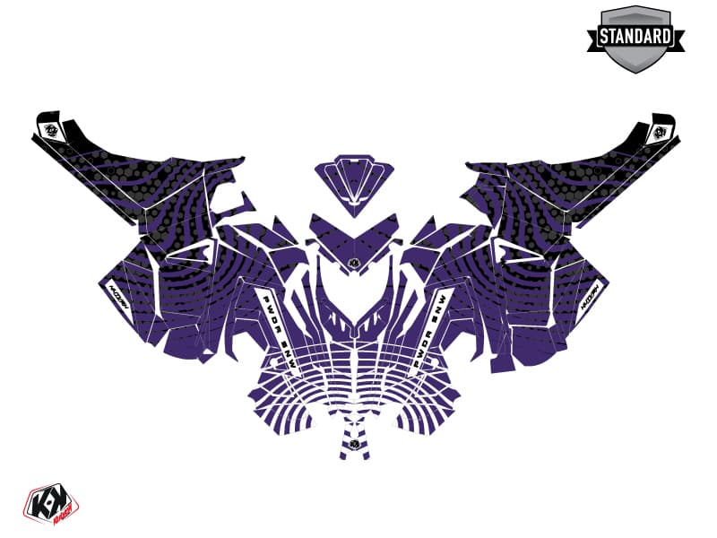 snowmobile polaris 600r race sled snw mauve serie graphic kit | Polaris | Kutvek - View 2