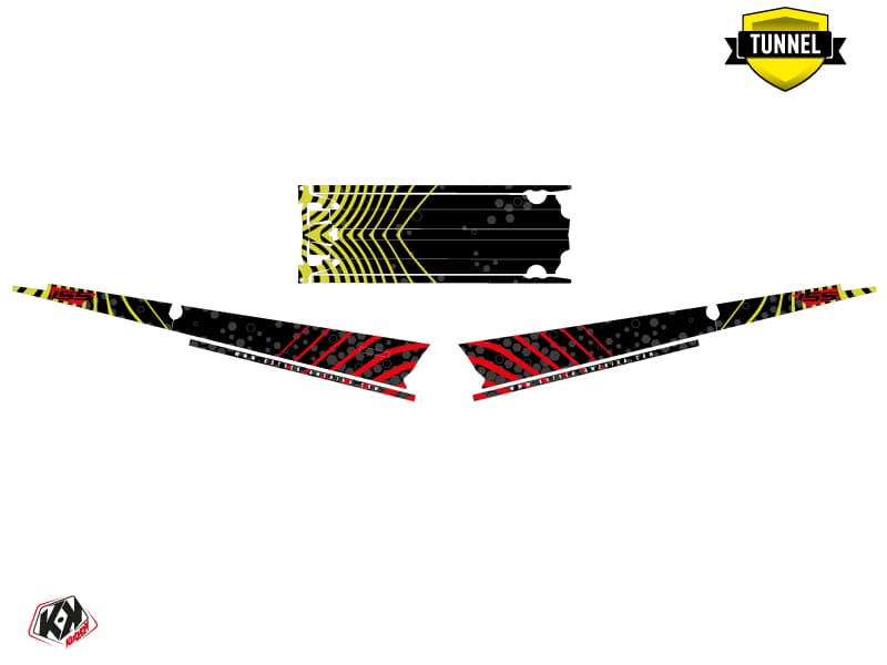Snowmobile POLARIS RMK PRO AXYS SNW Red-Lime graphic kit | Polaris | Kutvek - View 5