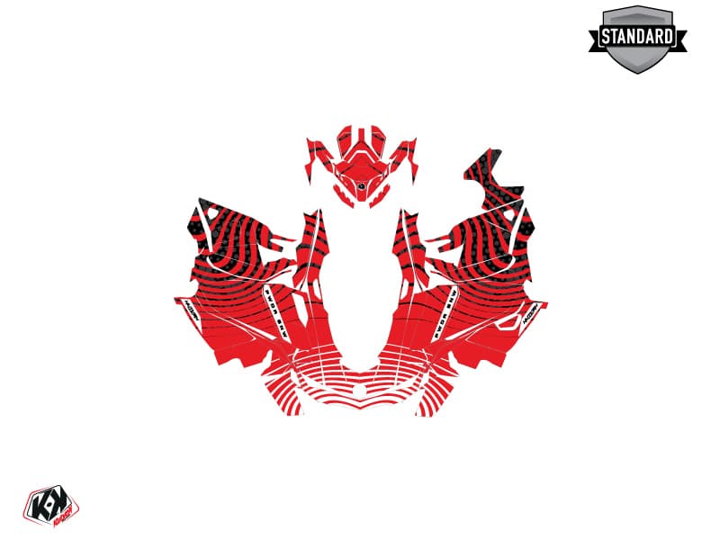 Kit graphique Motoneige SKIDOO GRAND TOURING LIMITED 600R E-TEC SNW Rouge | Skidoo | Kutvek - View 2