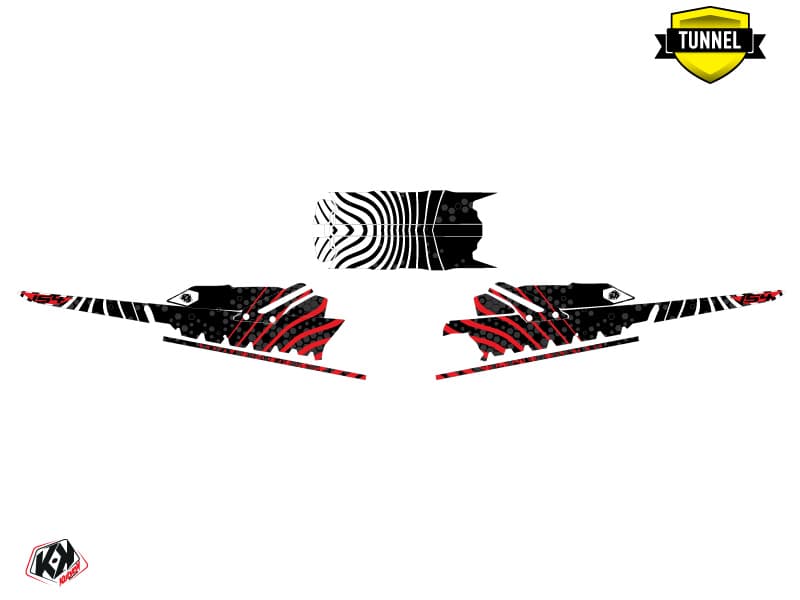 snowmobile skidoo backcountry sport snw red  graphic kit | Skidoo | Kutvek - View 4