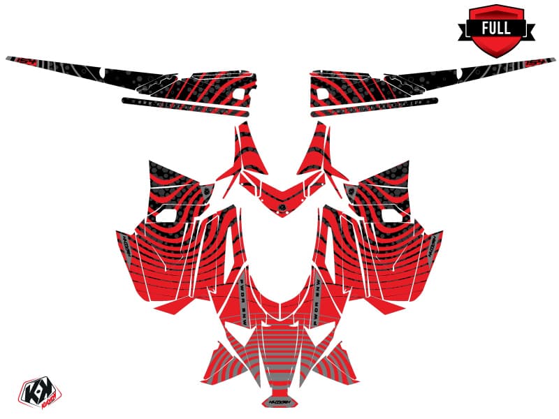 kit de decoración motoneige arctic cat m alpha one snw rojo | Arctic Cat | Kutvek - View 3