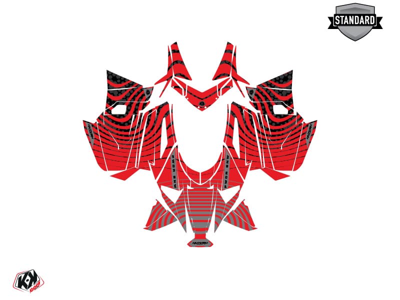 Kit graphique Motoneige ARCTIC CAT NORSEMAN X 8000 SNW Rouge | Arctic Cat | Kutvek - View 2