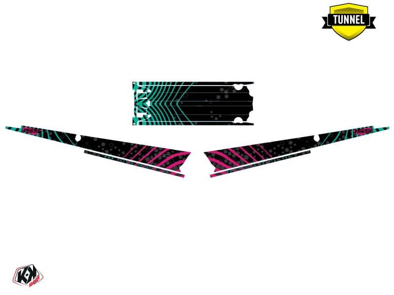 Snowmobile POLARIS RMK PRO AXYS SNW Black-Pink graphic kit | Polaris | Kutvek - View 5