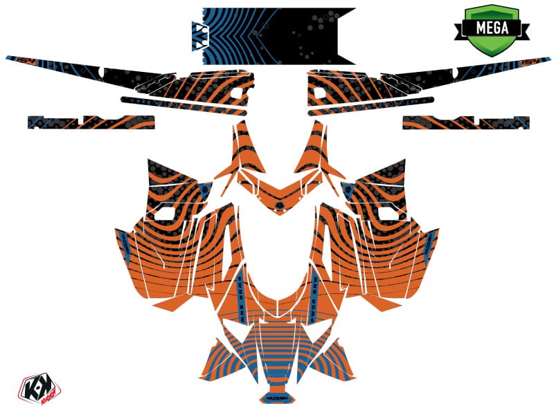 kit de decoración motoneige arctic cat m alpha one snw naranja | Arctic Cat | Kutvek - View 4