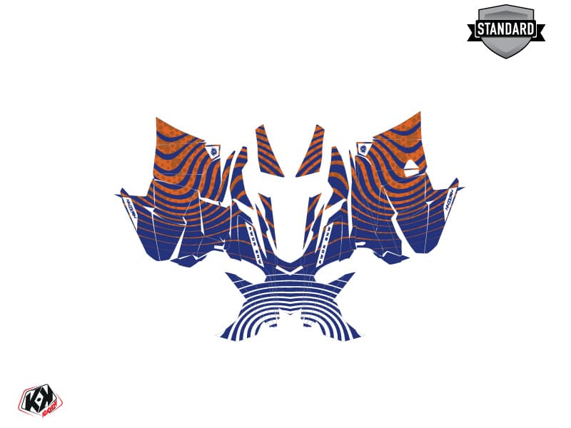 Snowmobile YAMAHA SIDEWINDER M-TX LE SNW Orange graphic kit | Yamaha | Kutvek - View 2