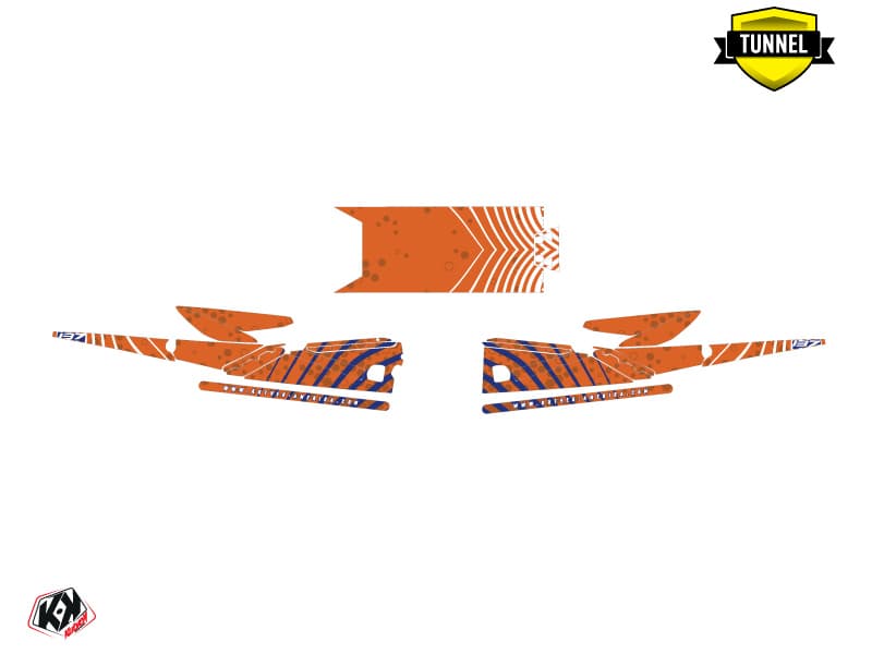 Snowmobile YAMAHA SIDEWINDER SRX SNW Orange graphic kit | Yamaha | Kutvek - View 5