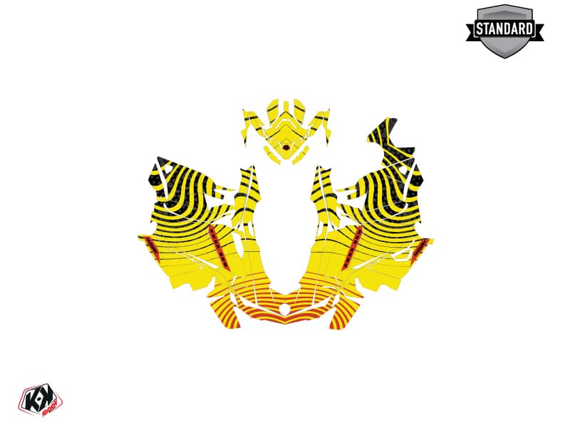 Kit graphique Motoneige SKIDOO GRAND TOURING LIMITED 600R E-TEC SNW Jaune | Skidoo | Kutvek - View 2