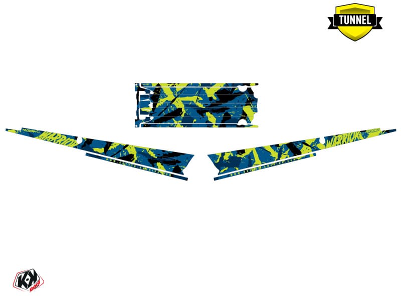 Snowmobile POLARIS RMK PRO AXYS WARRIOR Blue graphic kit | Polaris | Kutvek - View 5