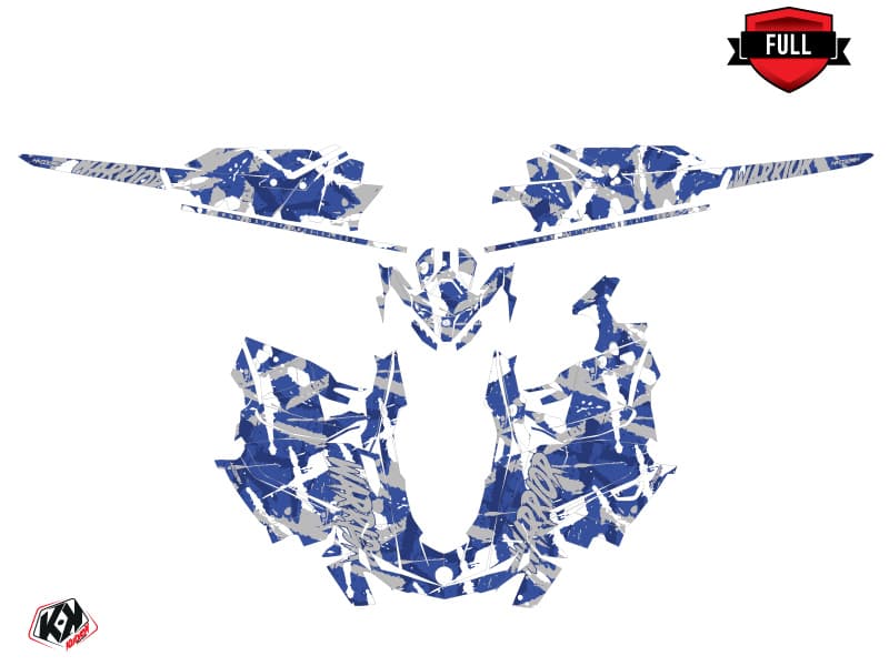 snowmobile skidoo backcountry sport warrior blue  graphic kit | Skidoo | Kutvek - View 3