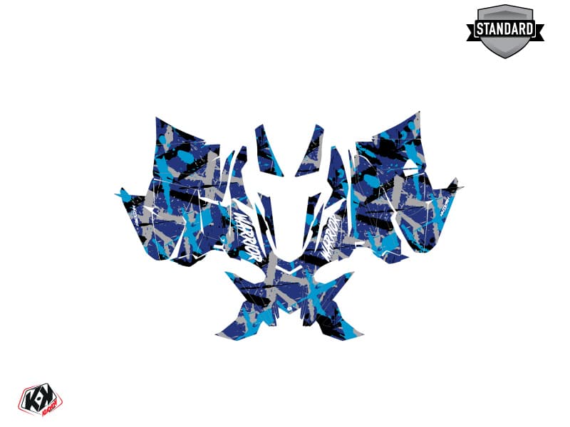 Kit graphique Motoneige YAMAHA APEX WARRIOR Bleu | Yamaha | Kutvek - View 2
