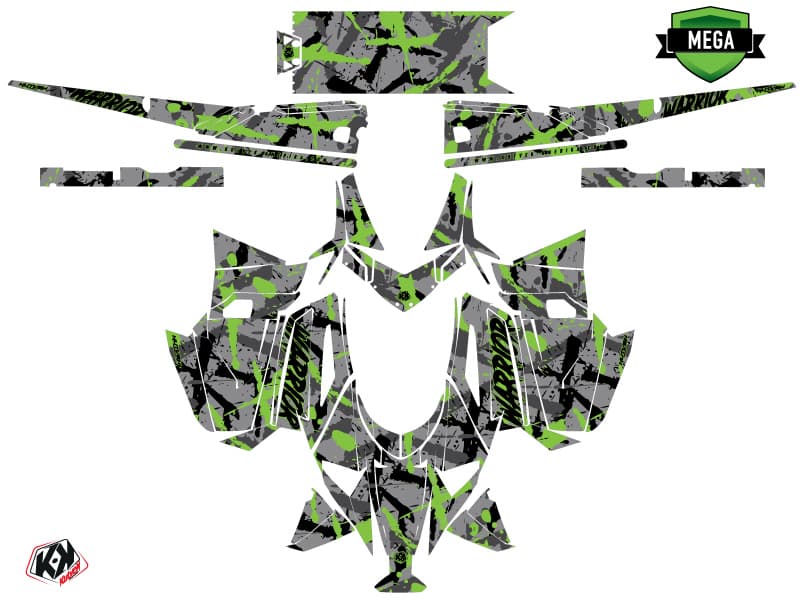 Arctic Cat M Alpha One Warrior Grey Snowmobile Graphic Kit | Arctic Cat | Kutvek - View 4