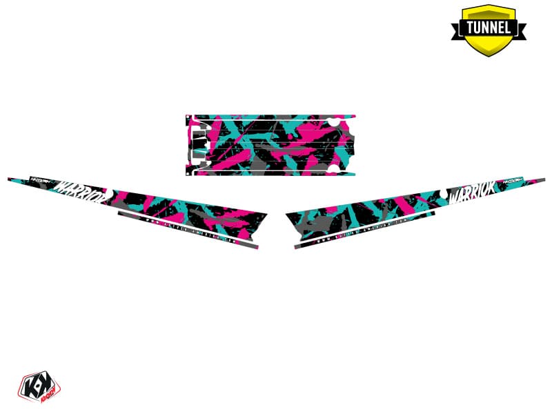 Snowmobile POLARIS RMK PRO AXYS WARRIOR Pink graphic kit | Polaris | Kutvek - View 5