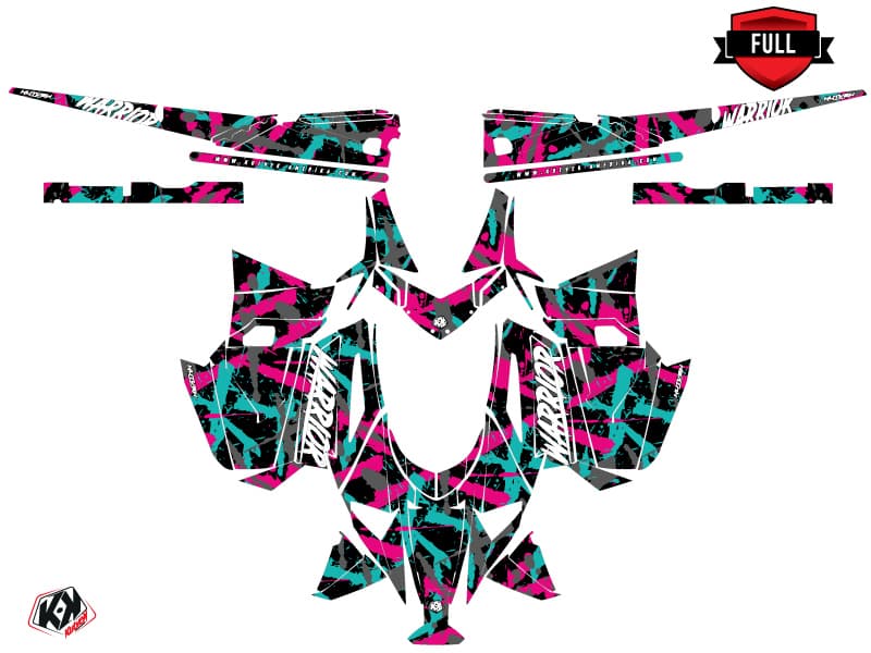 kit de decoración motoneige arctic cat m alpha one warrior rosa | Arctic Cat | Kutvek - View 3