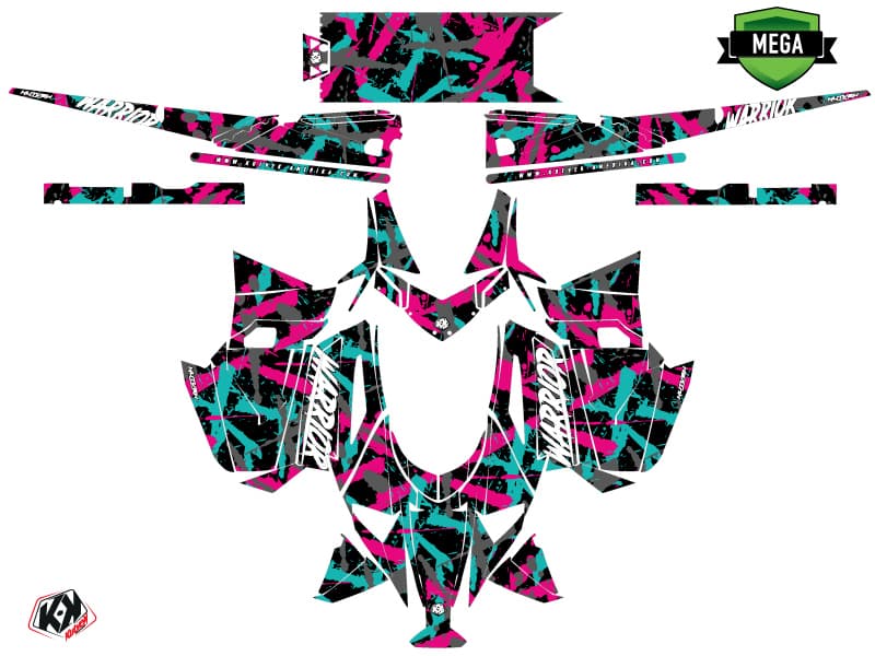 kit de decoración motoneige arctic cat m alpha one warrior rosa | Arctic Cat | Kutvek - View 4