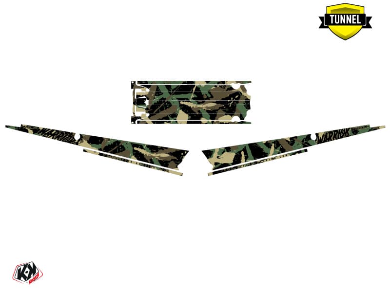 Snowmobile POLARIS RMK PRO AXYS WARRIOR Khaki graphic kit | Polaris | Kutvek - View 5