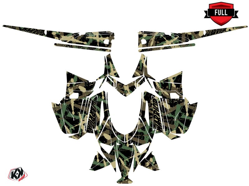 kit de decoración motoneige arctic cat m alpha one warrior kaki | Arctic Cat | Kutvek - View 3