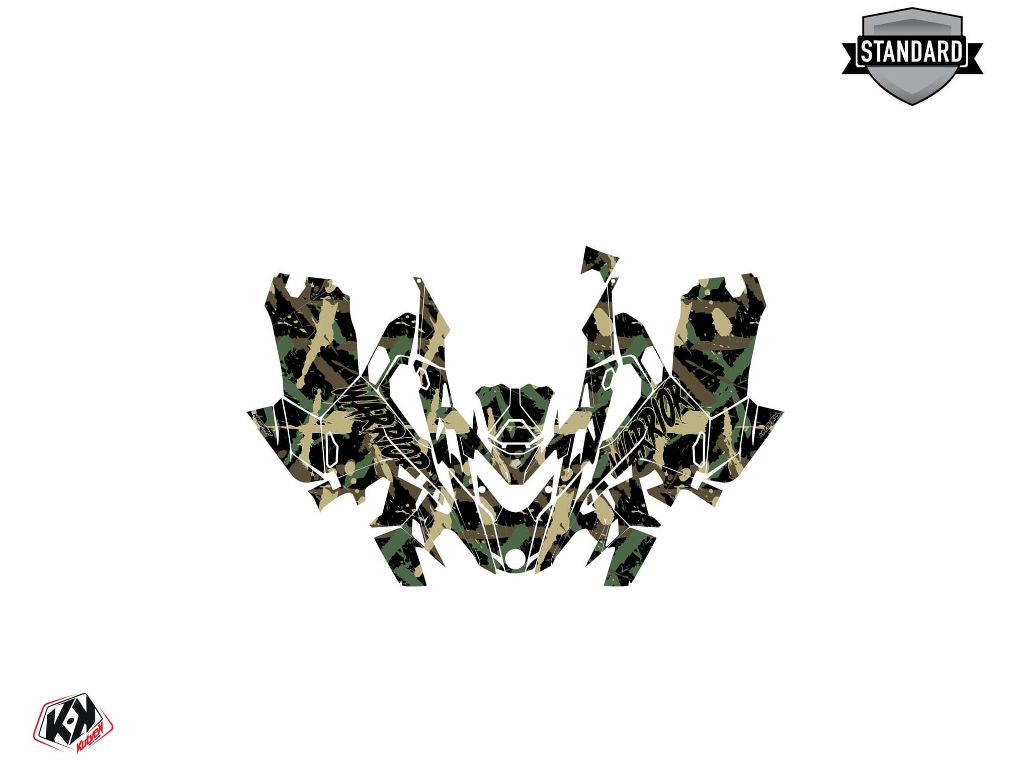kit graphique motoneige lynx boondocker ds warrior kaki | Lynx | Kutvek - View 2