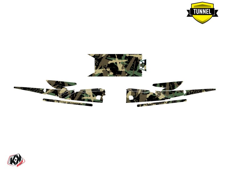 Snowmobile YAMAHA SIDEWINDER SRX WARRIOR Khaki graphic kit | Yamaha | Kutvek - View 5