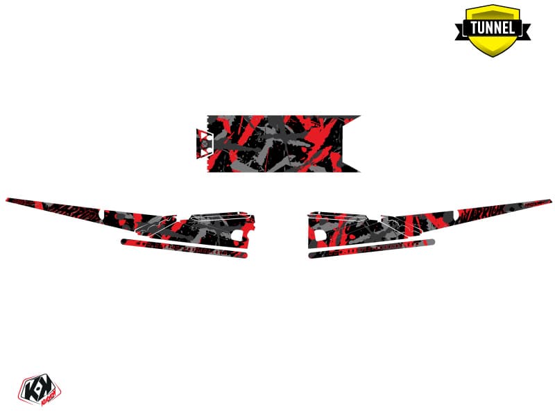 kit de decoración motoneige arctic cat m alpha one warrior rojo | Arctic Cat | Kutvek - View 5