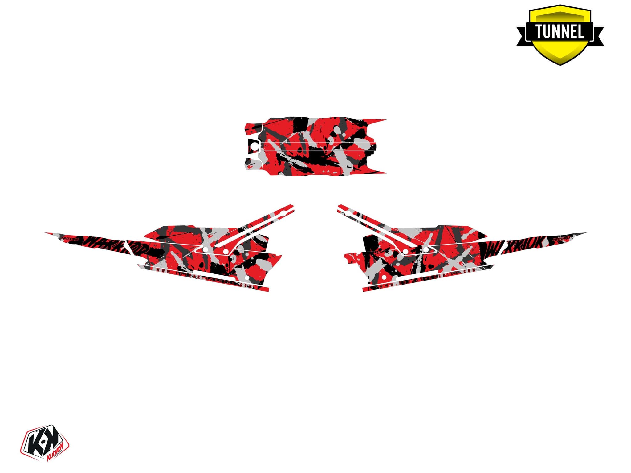 kit graphique motoneige lynx boondocker ds warrior rouge | Lynx | Kutvek - View 5