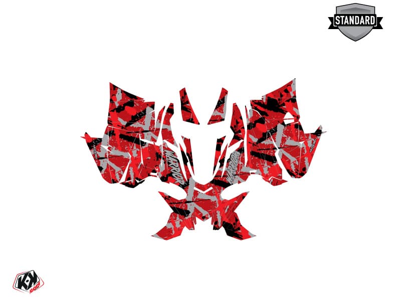 Kit graphique Motoneige YAMAHA APEX WARRIOR Rouge | Yamaha | Kutvek - View 2