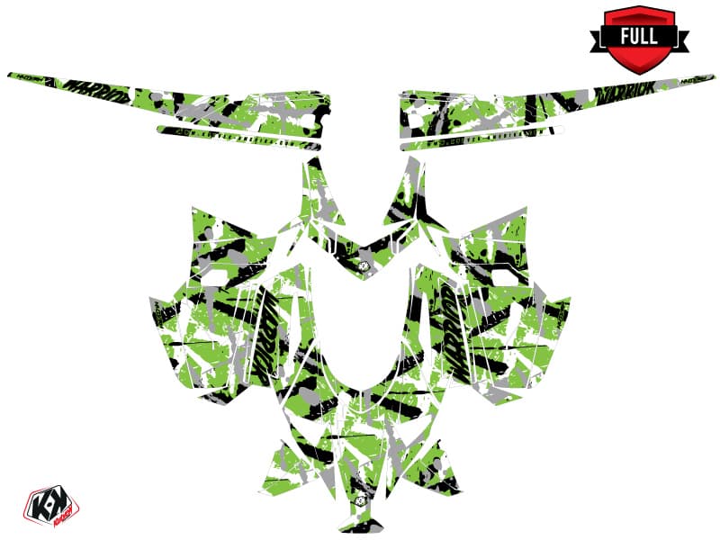 kit de decoración motoneige arctic cat m alpha one warrior verde | Arctic Cat | Kutvek - View 3