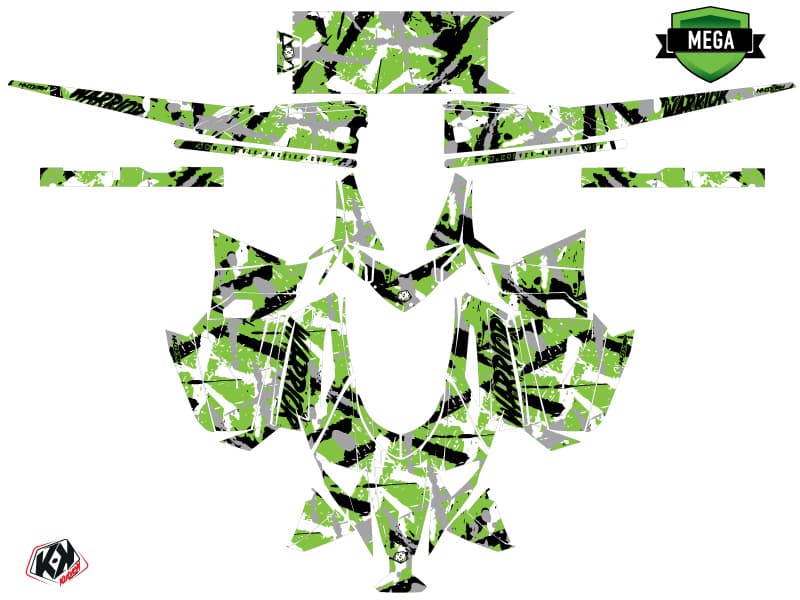 kit de decoración motoneige arctic cat m alpha one warrior verde | Arctic Cat | Kutvek - View 4