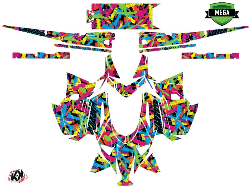 Graphic Kit Arctic Cat M Alpha One Warrior Colors Snowmobile | Arctic Cat | Kutvek - View 4